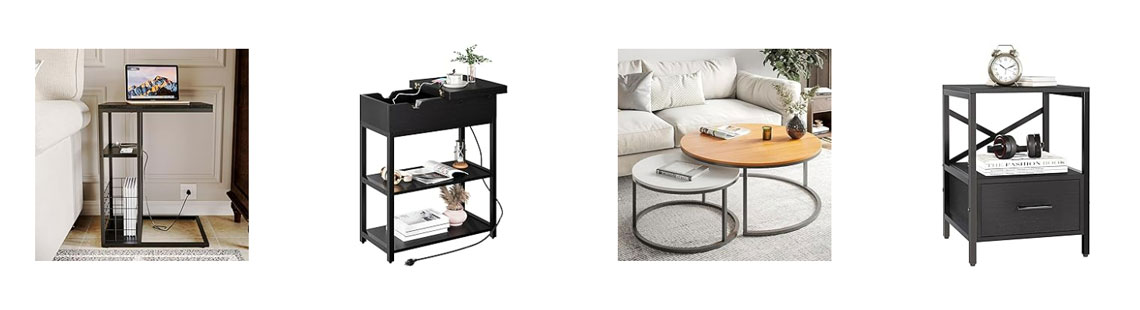 Transforming Coffee Table with Lift Top & Storage - 42 Black Coffee Table with Dining Table Height - Ideal for Small Spaces and Apartments & Living Room